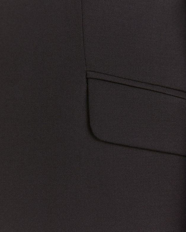 Celeste Wool Suit Blazer in BLACK