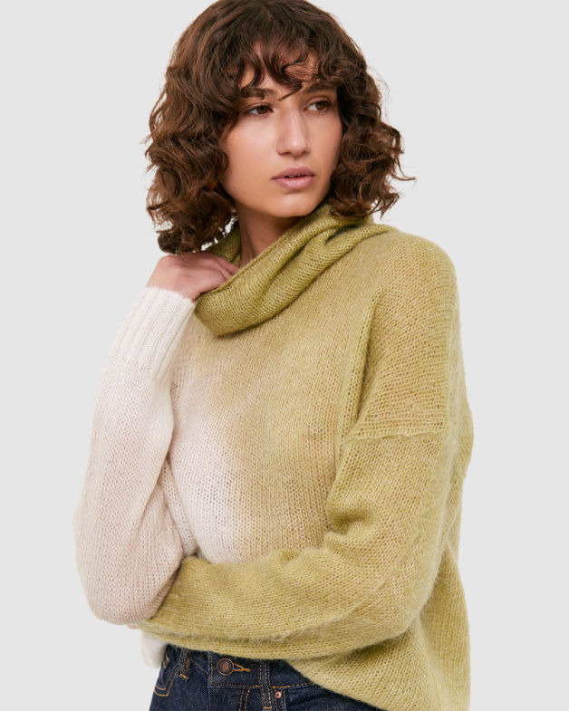 Minnie Mohair Knit in AVOCADO