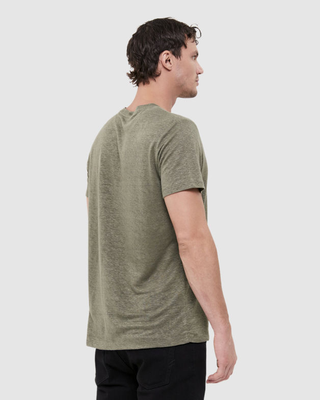 Otto Linen Tee in GRASS