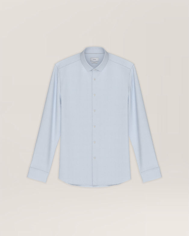 Christoper Oxford Long Sleeve Classic Shirt in SKY