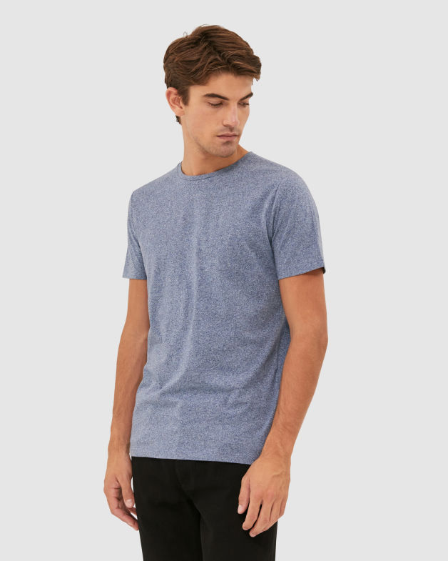 Daniel Crew Neck Tee in DENIM