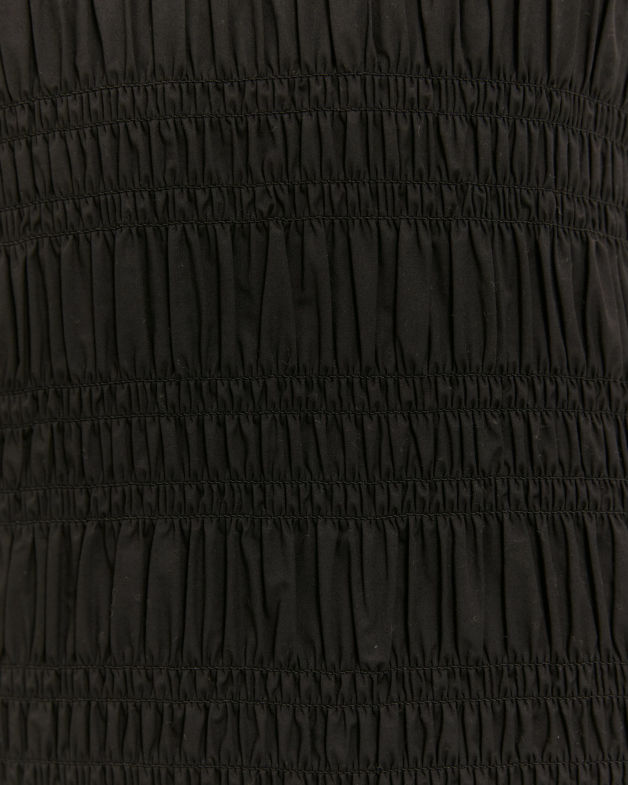 Keira Shirred Dress in BLACK