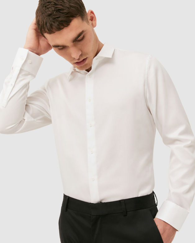 Pascoe Long Sleeve Classic Shirt in WHITE