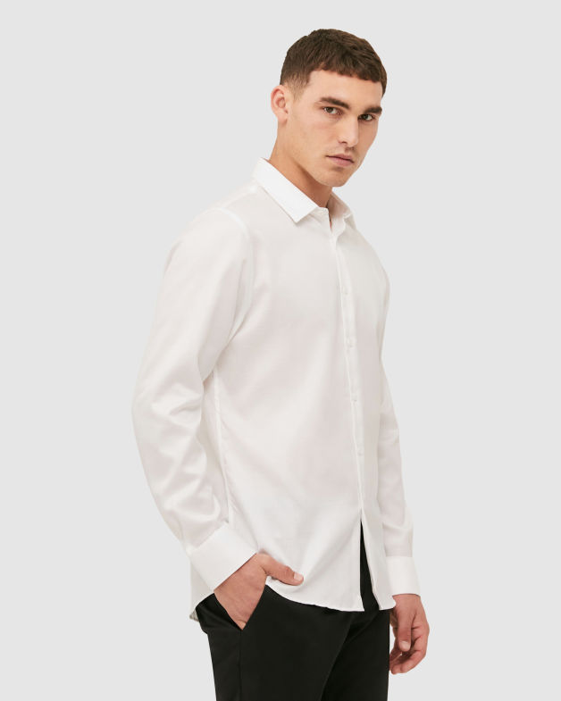Pascoe Long Sleeve Classic Shirt in WHITE