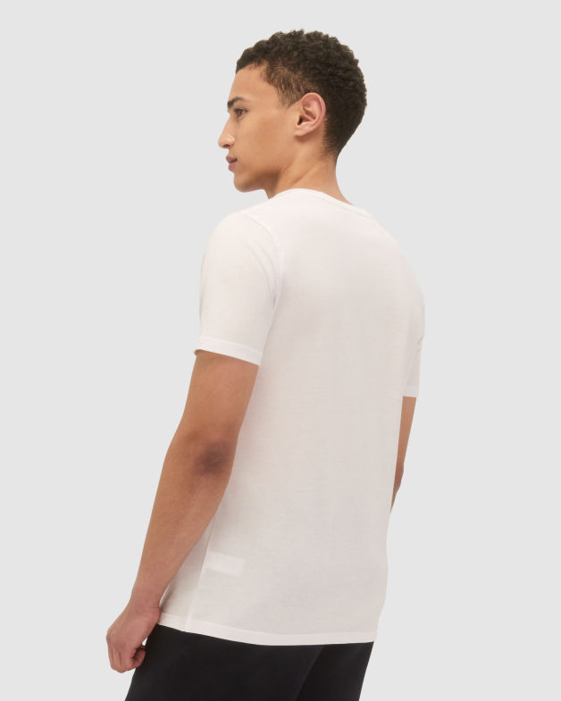 Chester Print Tee in WHITE