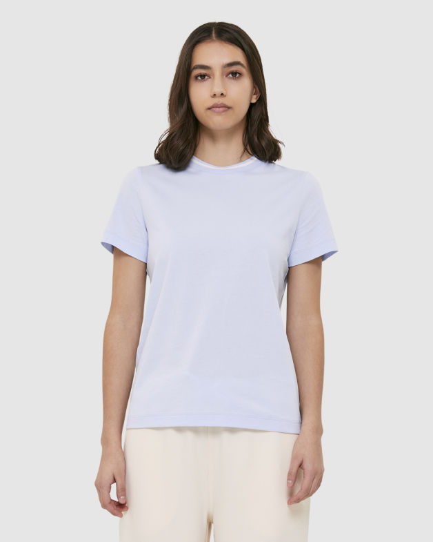 Blair Tipped Tee in BABY BLUE
