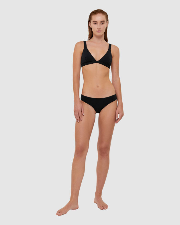 Koa Bikini Triangle Bra in BLACK
