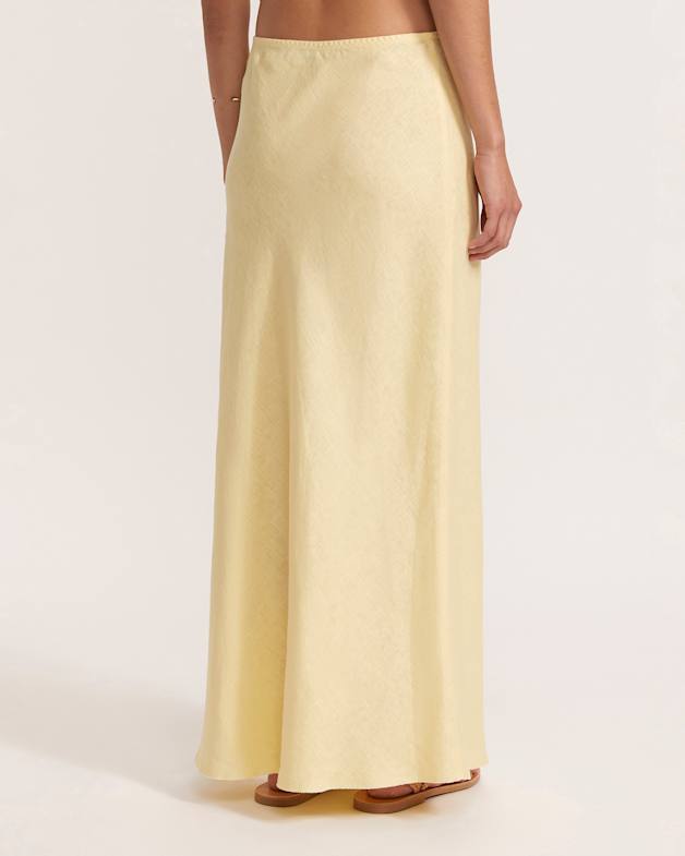 Lila Linen Bias Skirt