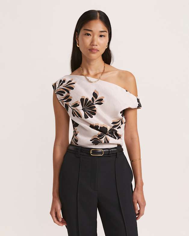 Andmary Shayla ribbon tops beige