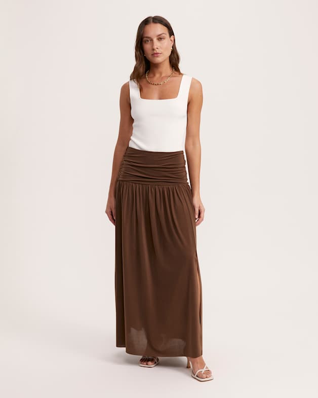 Serena Rouched Maxi Skirt