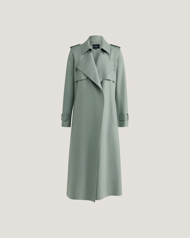 Karla Wool Longline Trench Coat