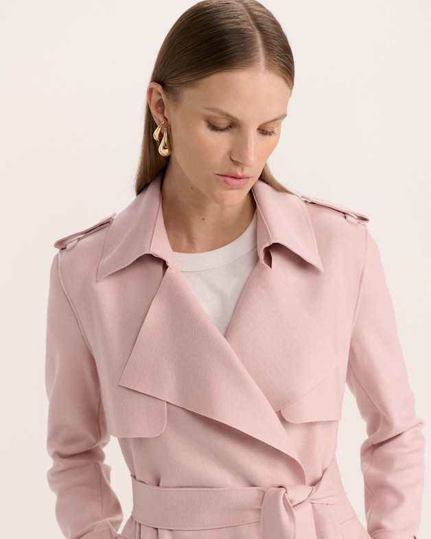 Karla Wool Longline Trench Coat