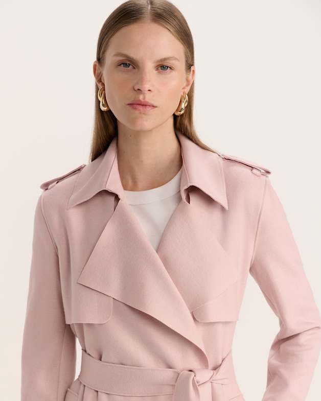 Karla Wool Longline Trench Coat