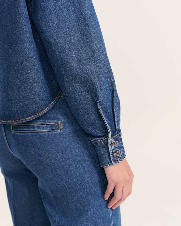 Ava Long Sleeve Denim Shirt