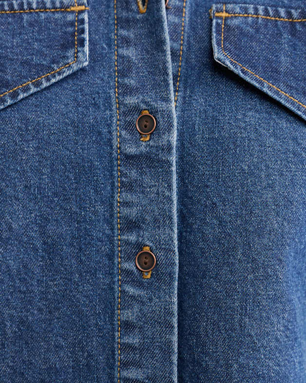 Ava Long Sleeve Denim Shirt