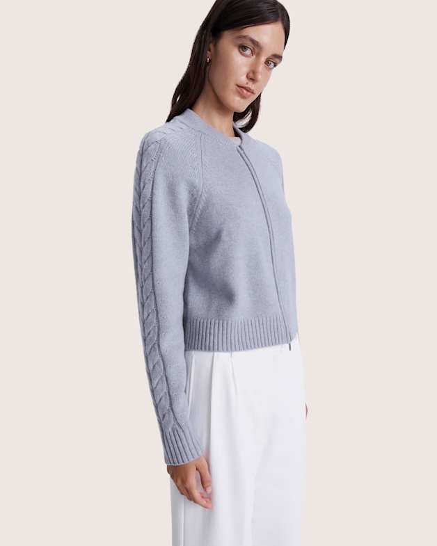 Claudia Wool Cable Bomber
