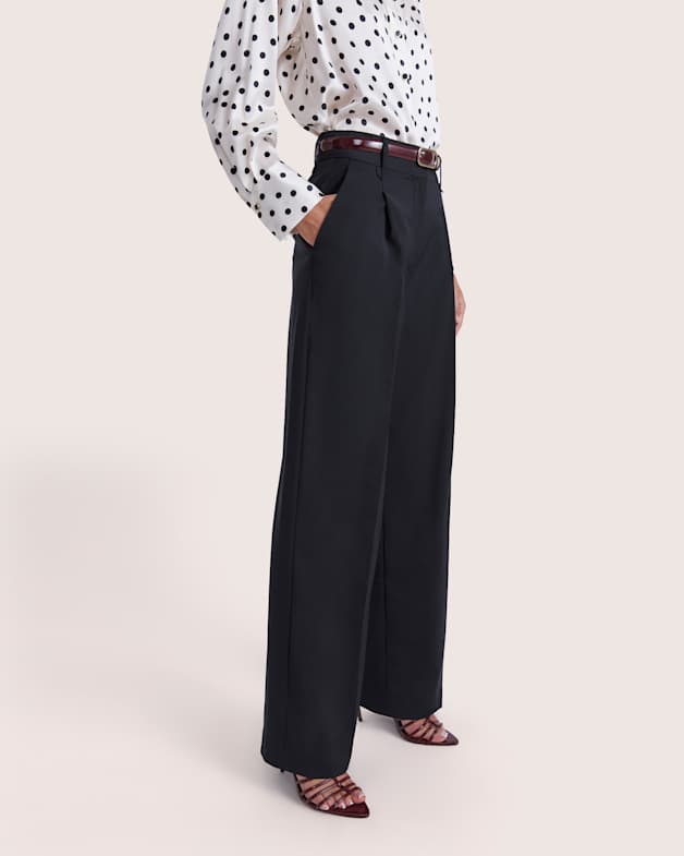 Suki Wide Leg Wool Pant
