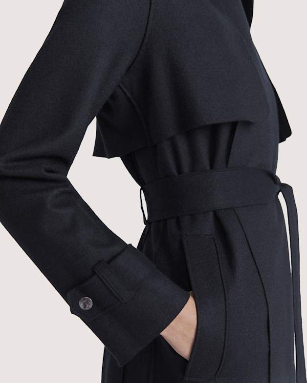 Karla Wool Longline Trench Coat