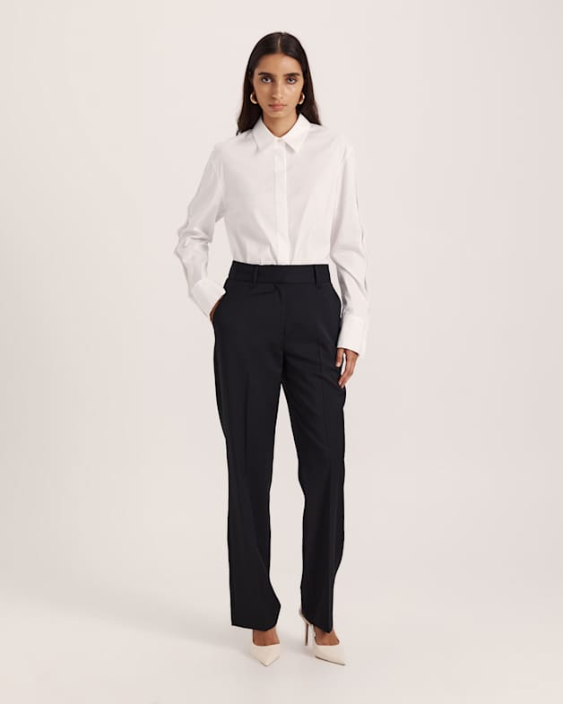 Suki Slim Leg Wool Pant
