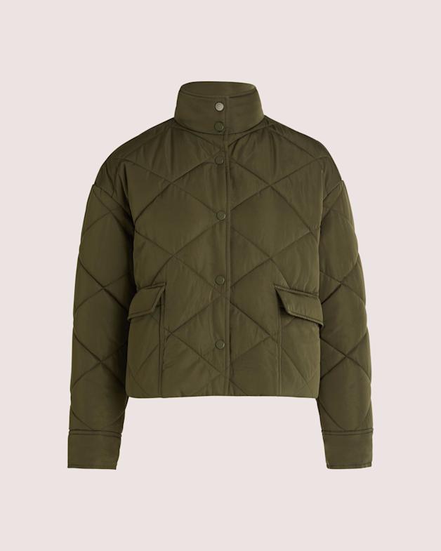 Hellrazor WEVE QUILTED JACKET カーキ Quilted Jacket - Khaki Green - ARKET
