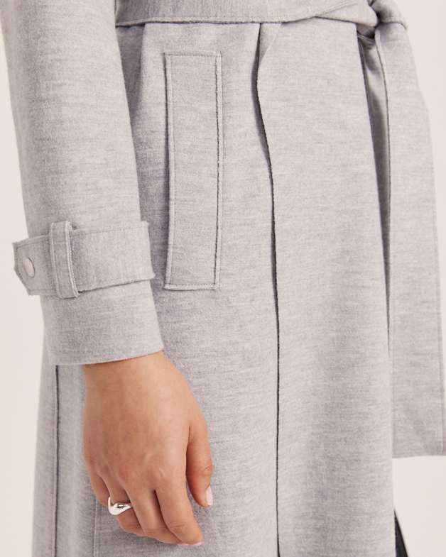 Karla Wool Longline Trench Coat