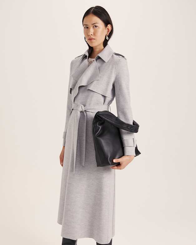 Karla Wool Longline Trench Coat