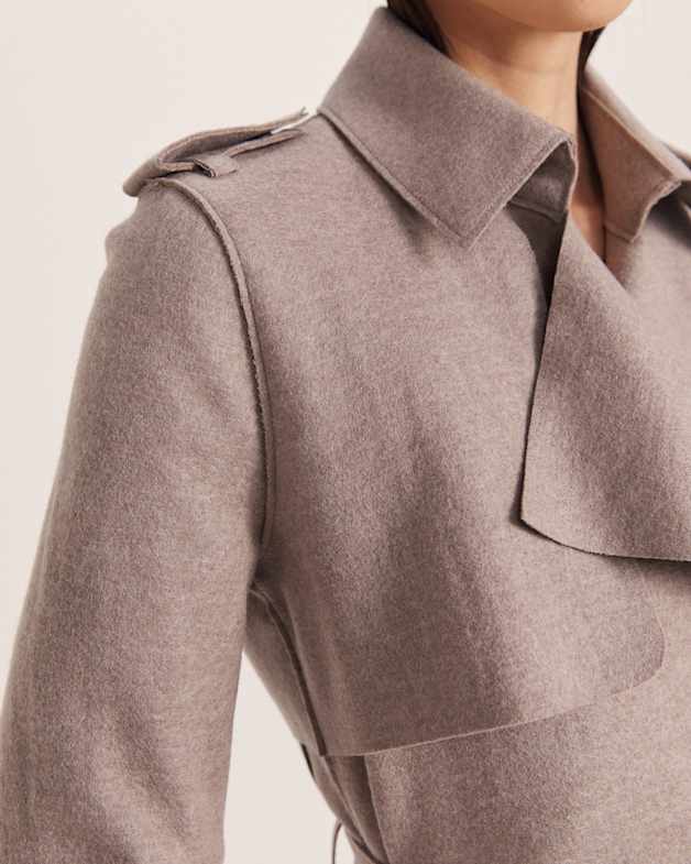 Karla Wool Longline Trench Coat