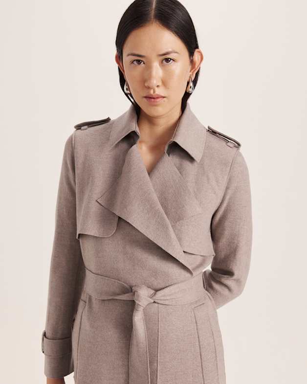 Karla Wool Longline Trench Coat