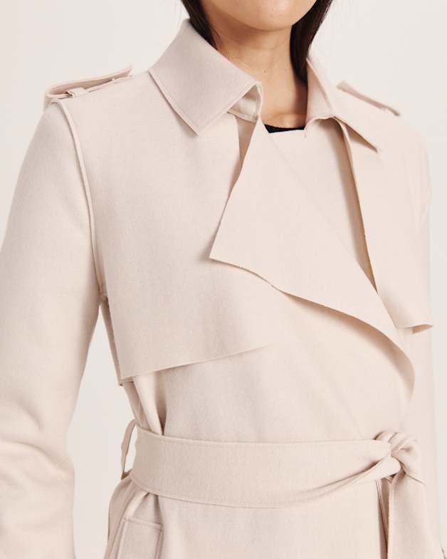 Karla Wool Longline Trench Coat