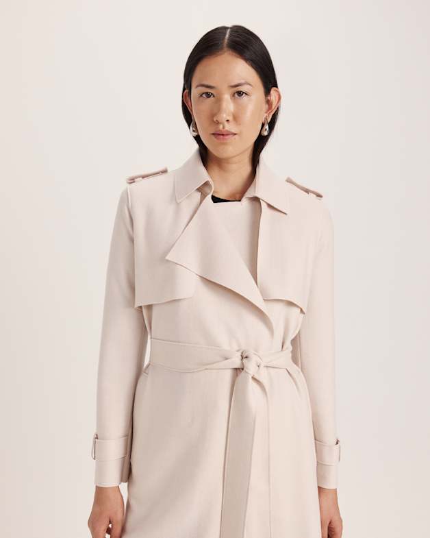 Karla Wool Longline Trench Coat