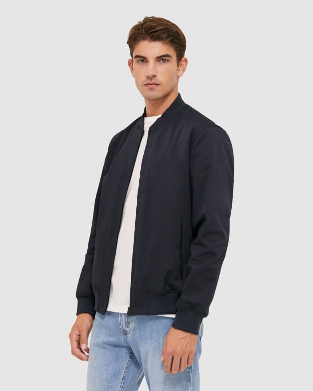 Mens smart best sale bomber jacket