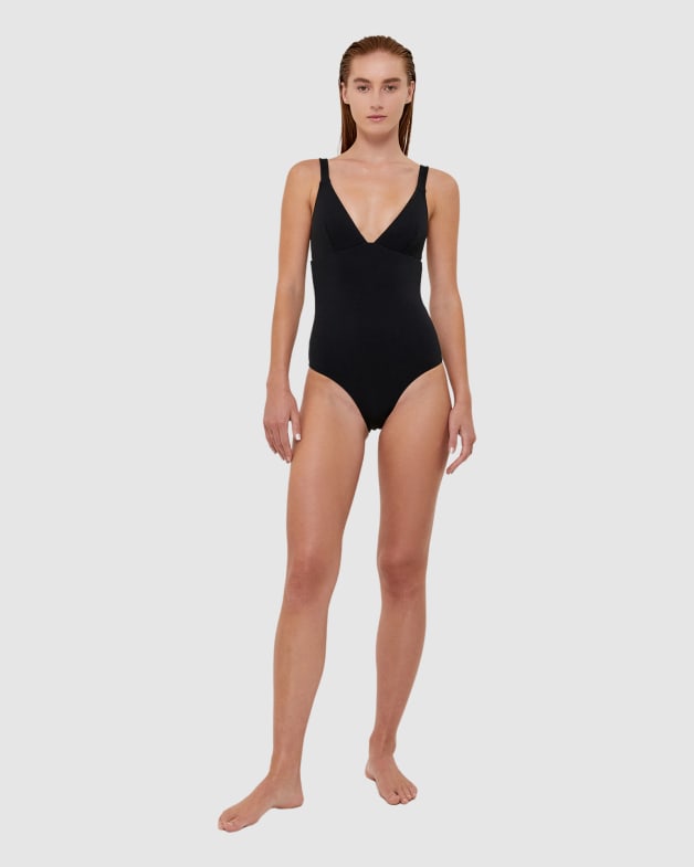 Triangle one piece swimsuit on sale
