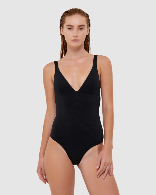 Koa Triangle One Piece in Black SABA