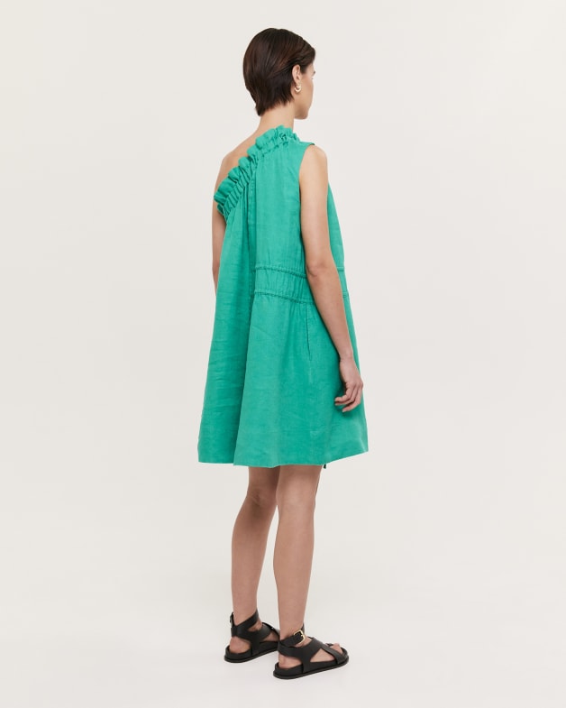 Lila Linen One Shoulder Dress SABA