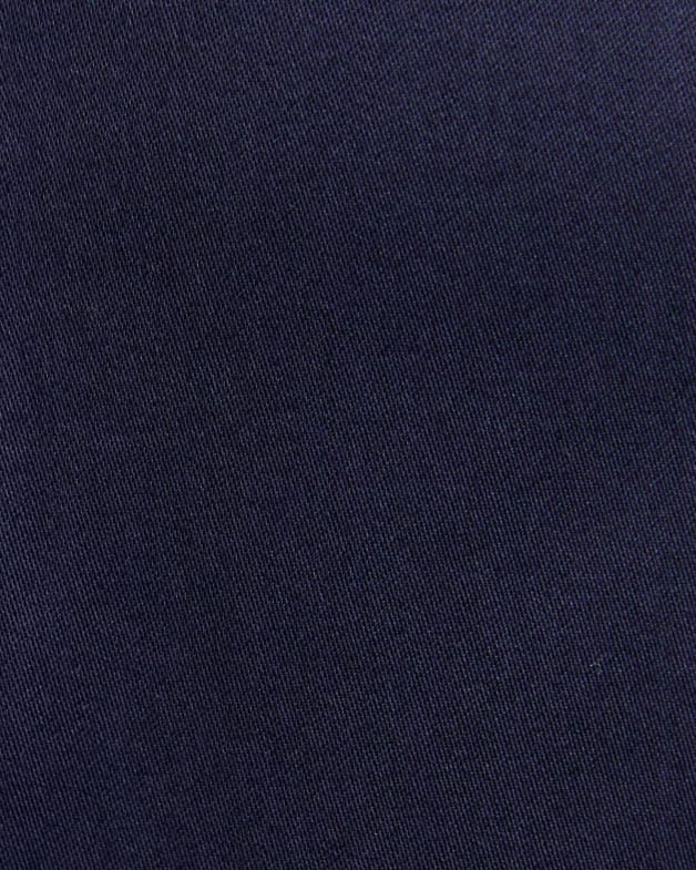 Leigh Long Sleeve Slim Sateen Shirt in NAVY