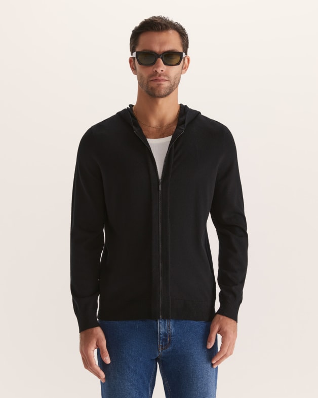 Franklin Merino Wool Zipper Hoodie SABA