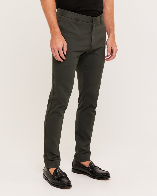 Judd Slim Dress Chino Pant in FOREST