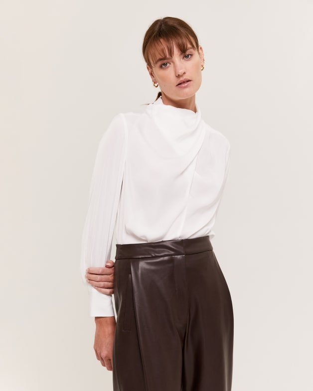 Half neck top best sale