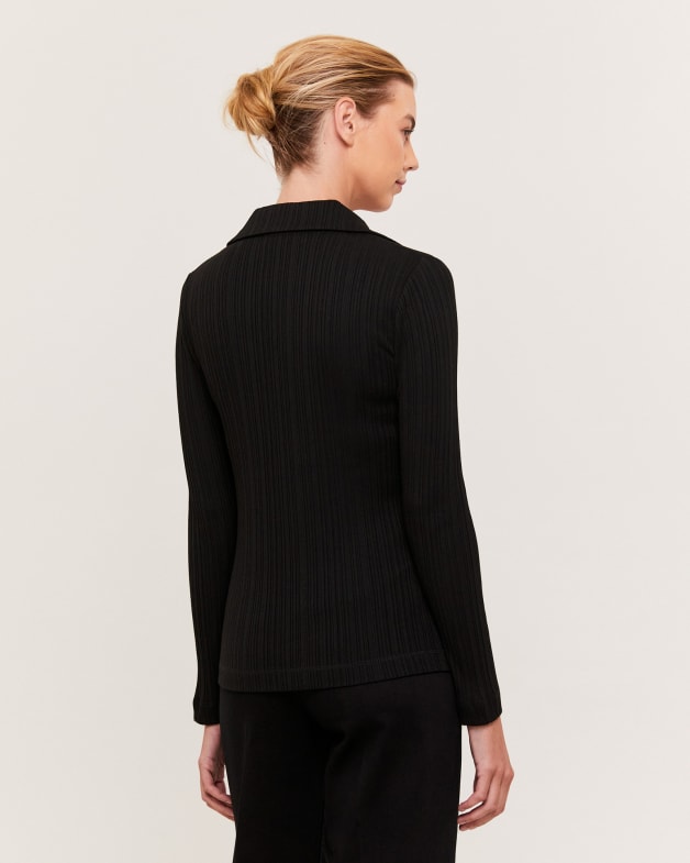 Sabine Long Sleeve Shirt in BLACK