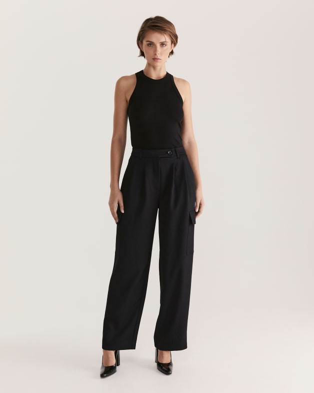 Saba black jumpsuit top