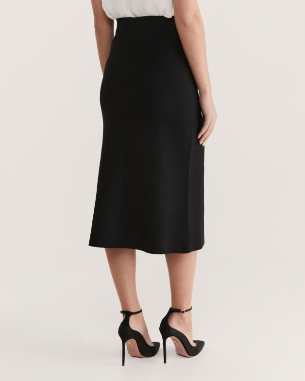 High waisted new arrivals fluted pencil skirt