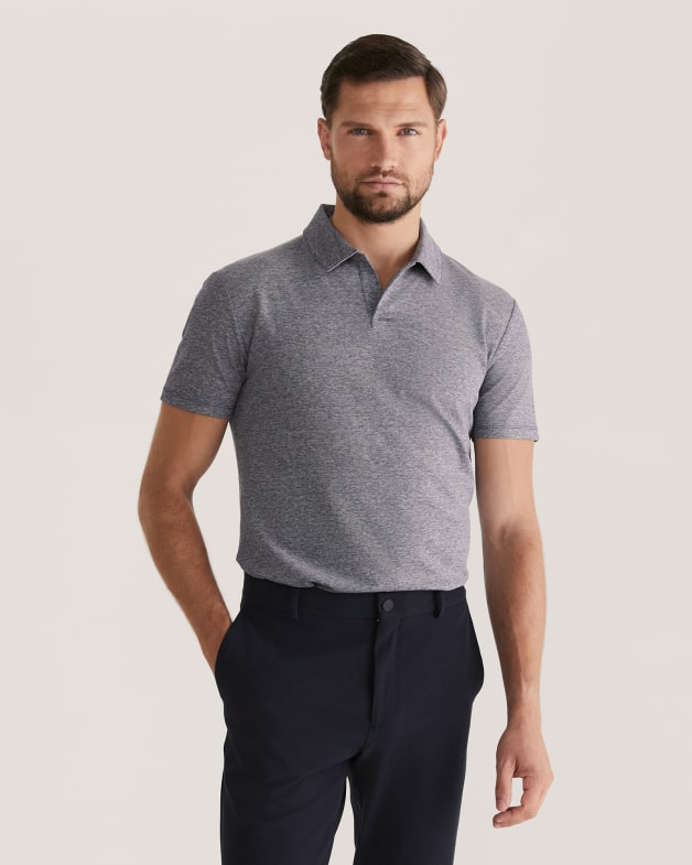 Clifford Mercerised Polo in NAVY