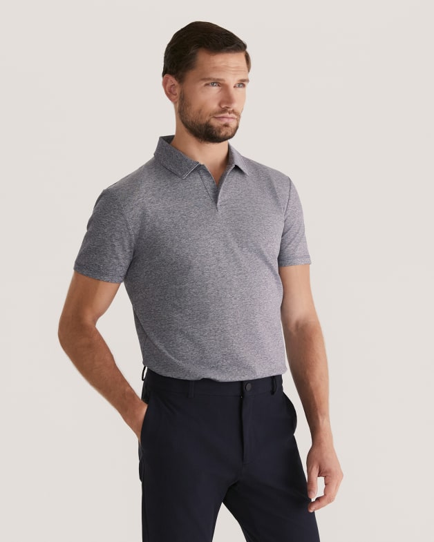 Clifford Mercerised Polo in NAVY