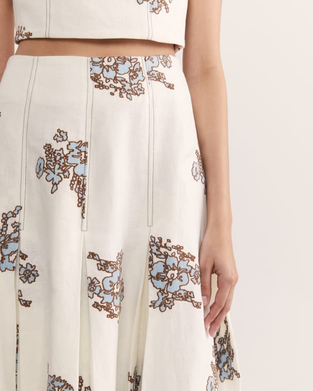 Embroidered skirt discount