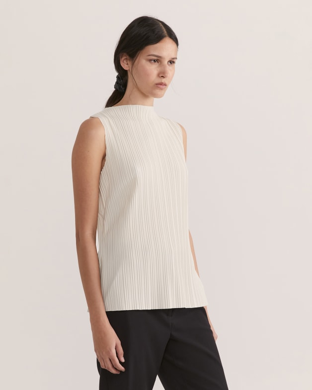 All white shell outlet top