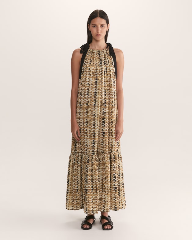 Halter maxi casual dresses on sale