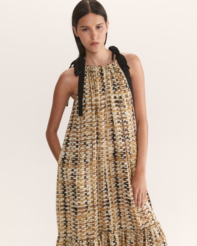 Halter discount maxi sundress