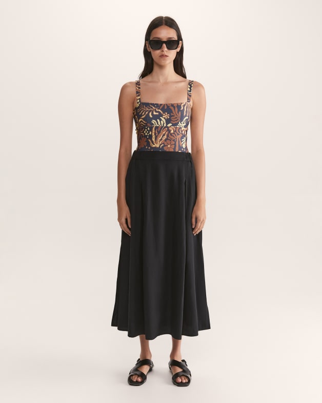 Black midi skirt david jones hotsell