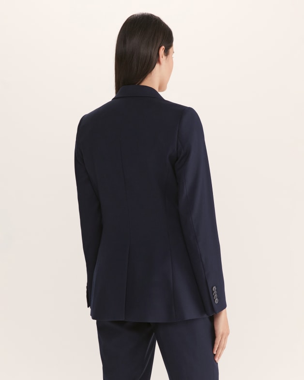 French navy top blazer