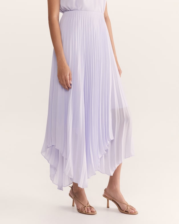 High waisted pleated midi skirt express reviews online